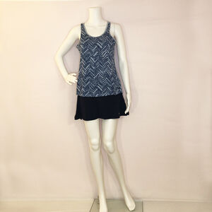 The North Face FlashDry Racerback Tank Blue Pattern S